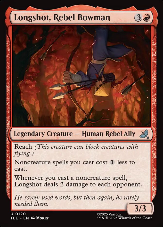 Longshot, Rebel Bowman 120 (Avatar: The Last Airbender: Eternal-Legal)  - Foil