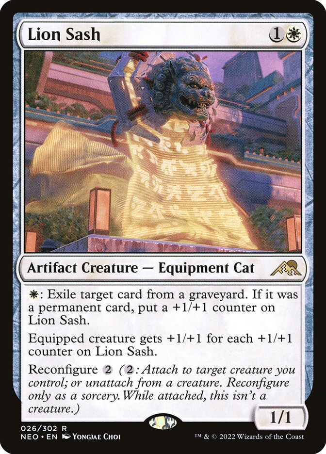 Lion Sash 26/302 (Kamigawa: Neon Dynasty) 