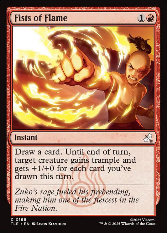 Fists of Flame 166/317 (Avatar: The Last Airbender: Eternal-Legal)  - Foil