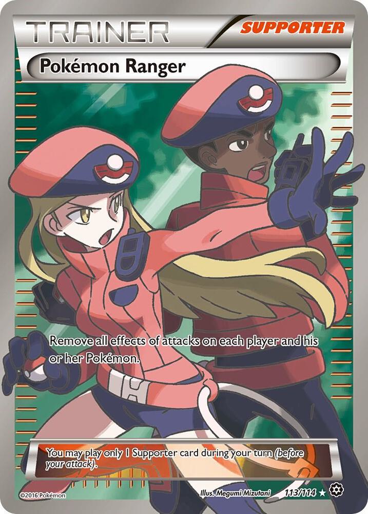 Pokemon Ranger 113/114 (XY - Steam Siege)  - Holofoil