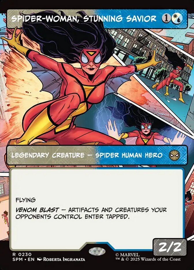 Spider-Woman, Stunning Savior 230/198 (Marvel's Spider-Man)  - Showcase Foil