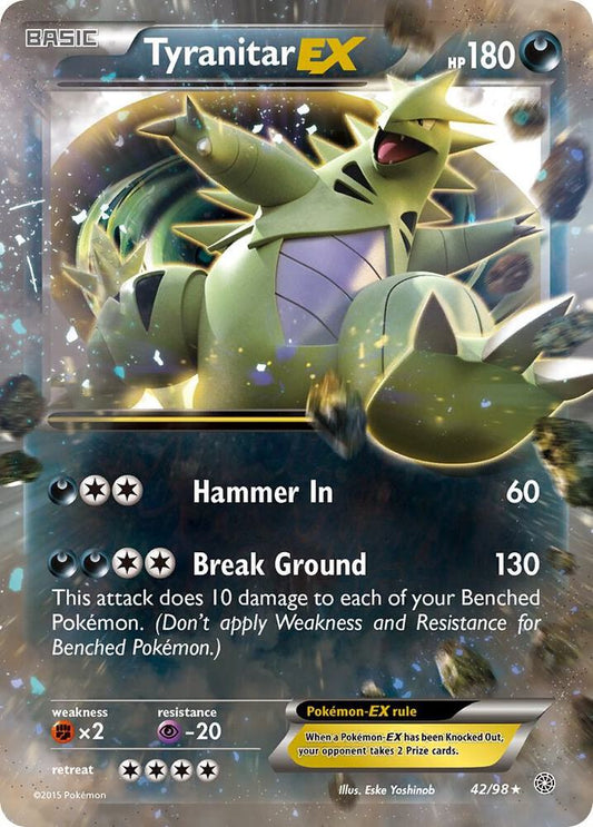 Tyranitar EX 42/98 (XY - Ancient Origins)  - Holofoil