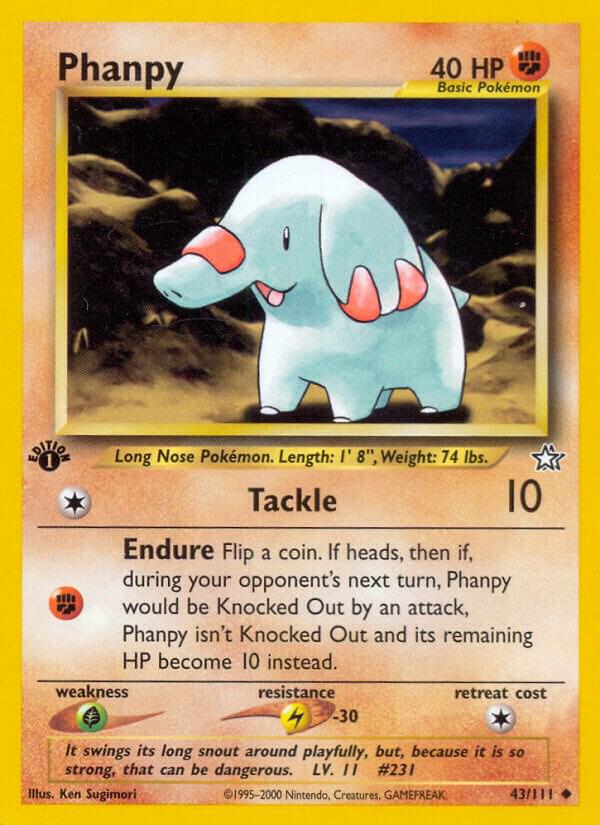Phanpy 043/111 (Neo Genesis)  - 1st Edition