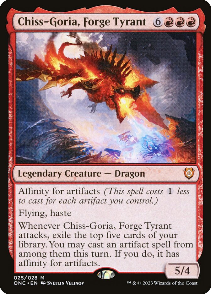 Chiss-Goria, Forge Tyrant 25/28 (Commander: Phyrexia: All Will Be One) 