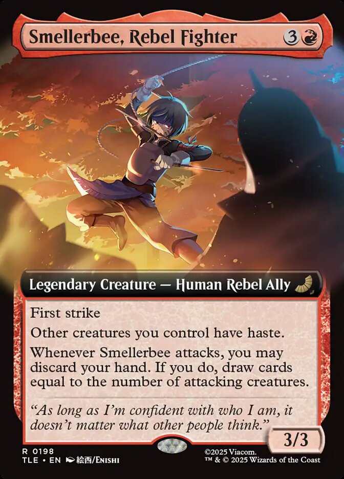 Smellerbee, Rebel Fighter 198/317 (Avatar: The Last Airbender: Eternal-Legal)  - Extended Art Foil