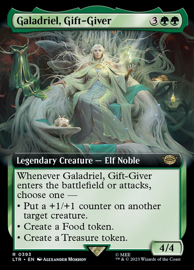 Galadriel Gift Giver Extended Art 393 (Universes Beyond: The Lord of the Rings: Tales of Middle-earth)  - Extended Art