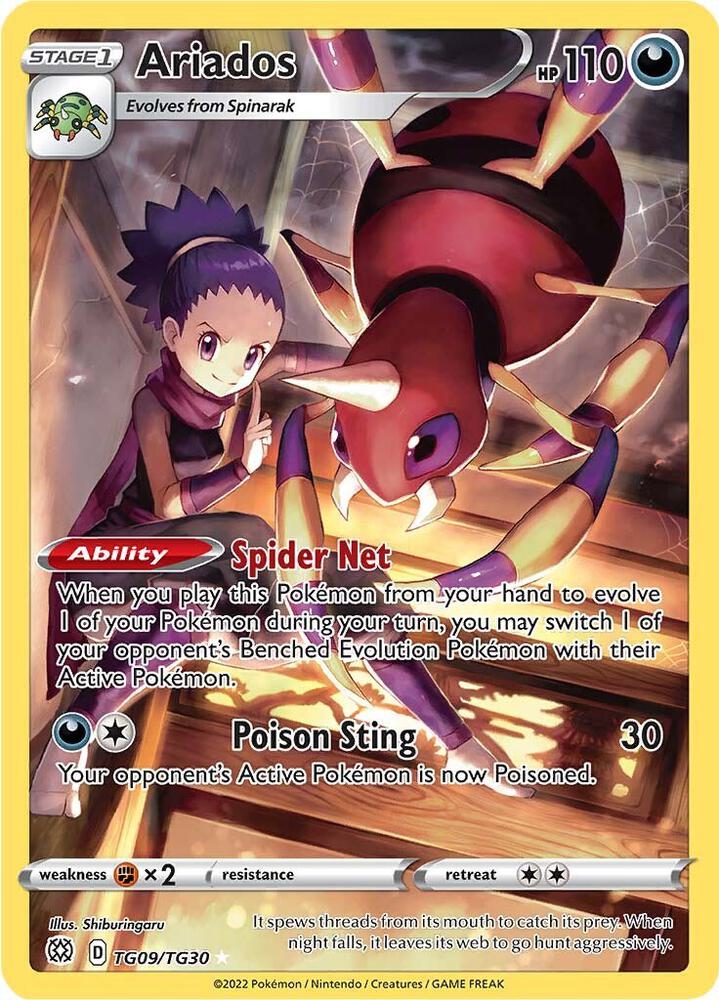 Ariados TG09/TG30 (SWSH09: Brilliant Stars Trainer Gallery)  - Holofoil