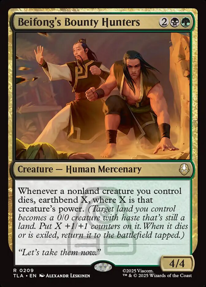 Beifongs Bounty Hunters 209 (Avatar: The Last Airbender)  - Foil