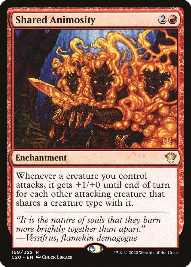 Shared Animosity 158/322 (Commander 2020) 
