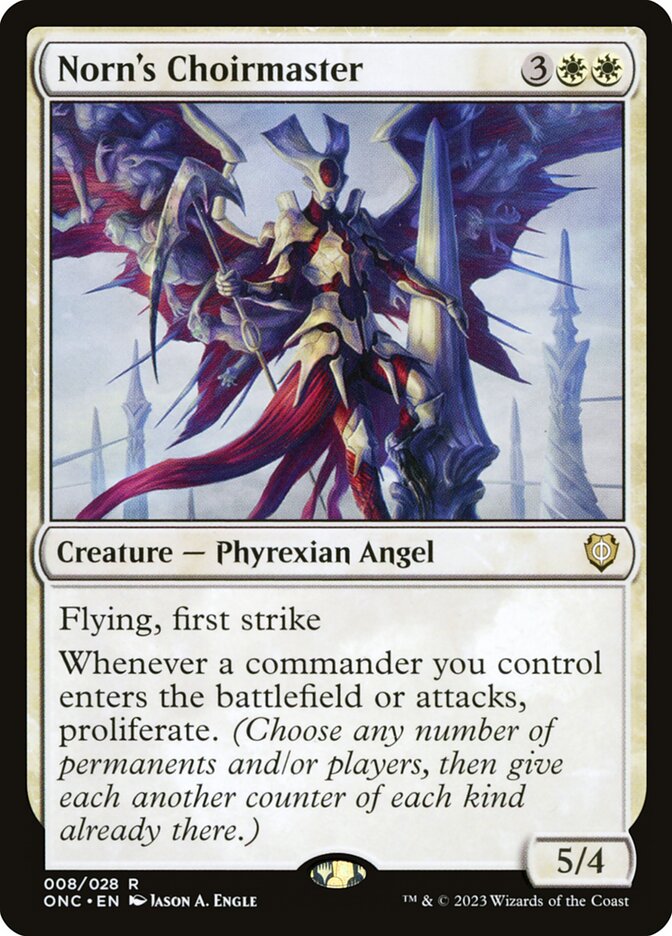 Norn's Choirmaster 8 (Commander: Phyrexia: All Will Be One) 