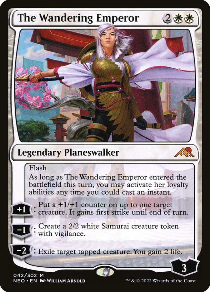 The Wandering Emperor 42/302 (Kamigawa: Neon Dynasty) 