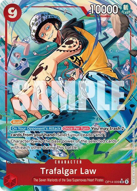 Trafalgar Law OP14-009 (The Azure Sea's Seven)  - Alternate Art Foil
