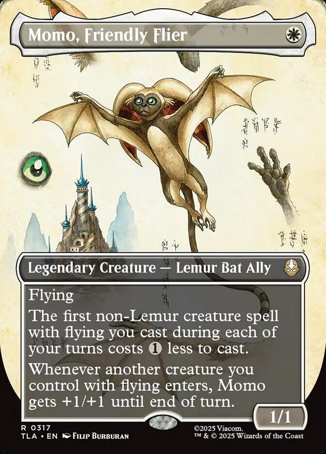 Momo Friendly Flier Borderless 317 (Avatar: The Last Airbender)  - Borderless Foil