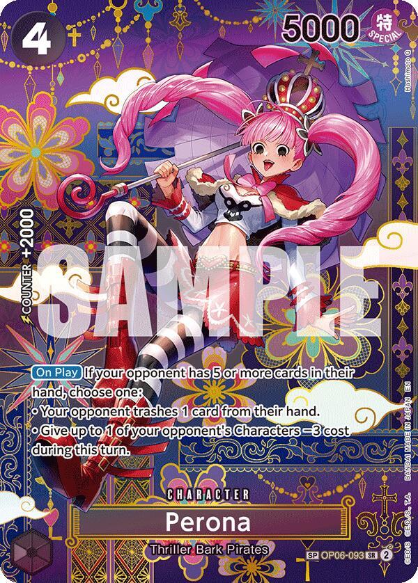 Perona OP06-093 (The Azure Sea's Seven)  - Special Foil