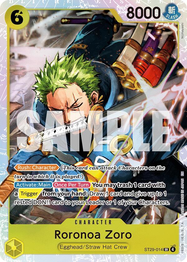 Roronoa Zoro ST29-014 (Starter Deck 29: Egghead)  - Foil