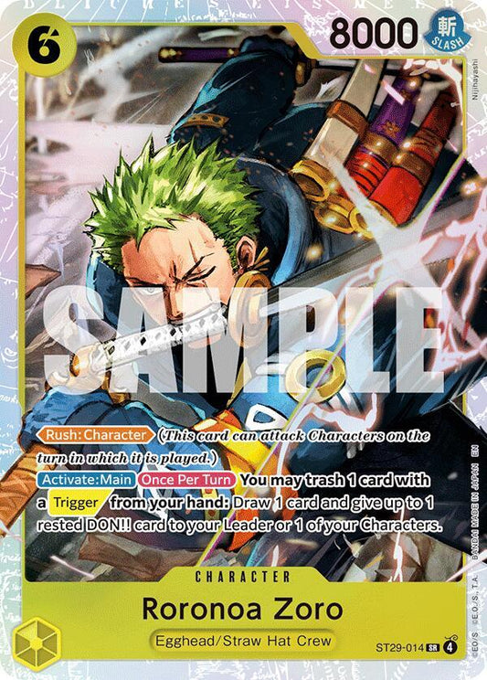 Roronoa Zoro ST29-014 (Starter Deck 29: Egghead)  - Foil