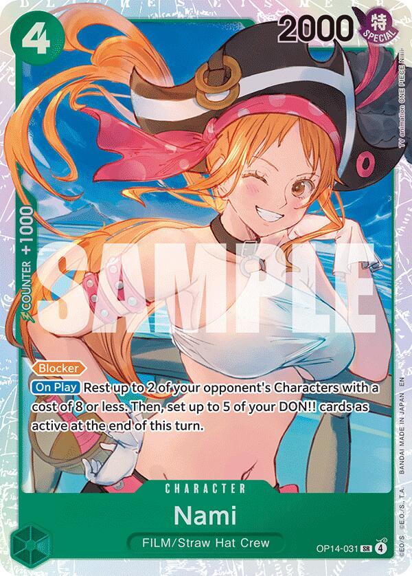 Nami OP14-031 (The Azure Sea's Seven)  - Foil