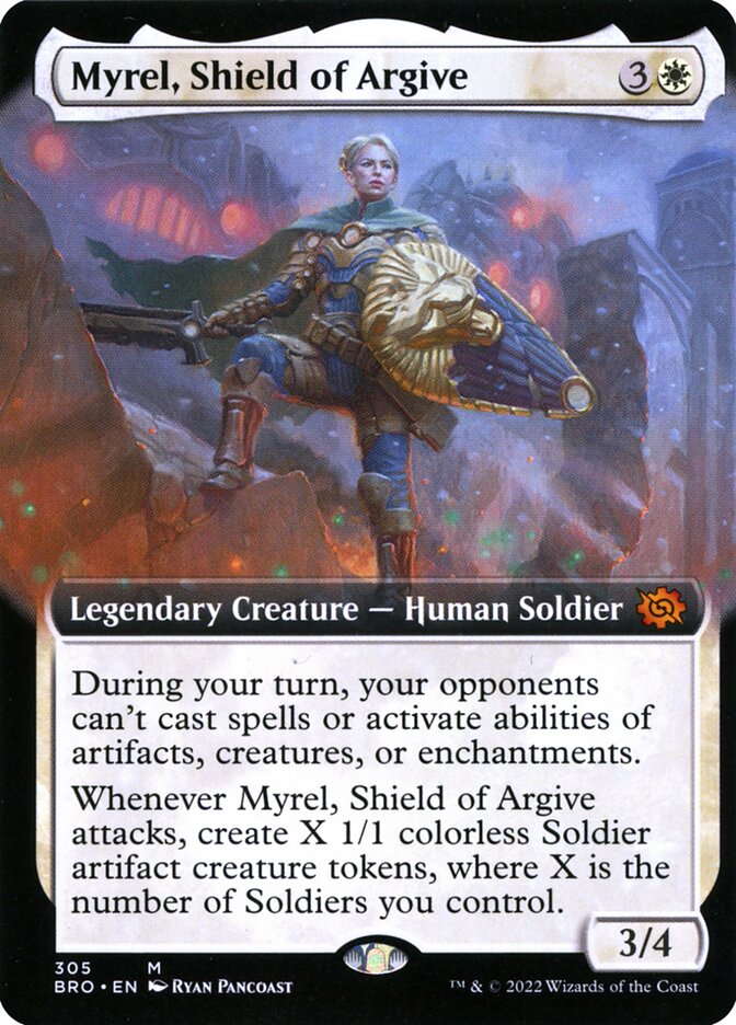 Myrel Shield of Argive Extended Art 305 (The Brothers' War)  - Foil