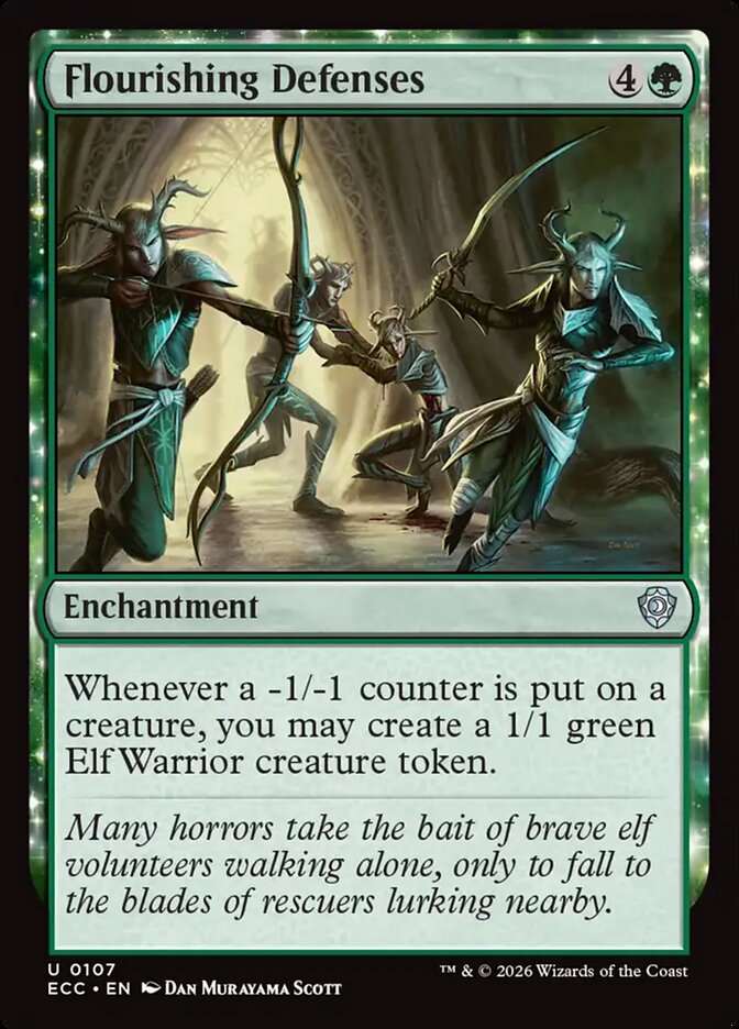 Flourishing Defenses 107 (Commander: Lorwyn Eclipsed) 