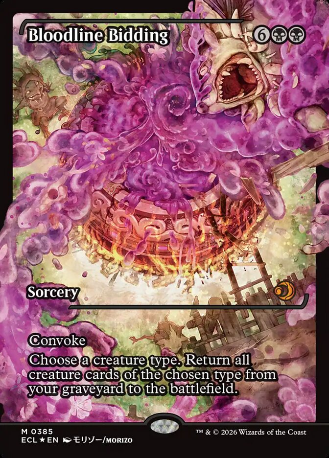 Bloodline Bidding 385/273 (Lorwyn Eclipsed)  - Showcase Foil