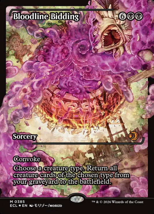 Bloodline Bidding 385/273 (Lorwyn Eclipsed)  - Showcase Foil