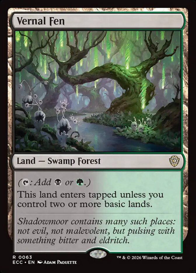 Vernal Fen 63/176 (Commander: Lorwyn Eclipsed) 