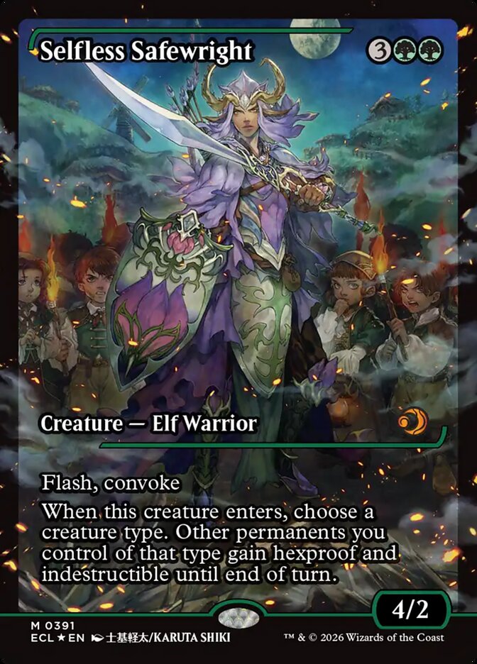 Selfless Safewright 391/273 (Lorwyn Eclipsed)  - Showcase Foil