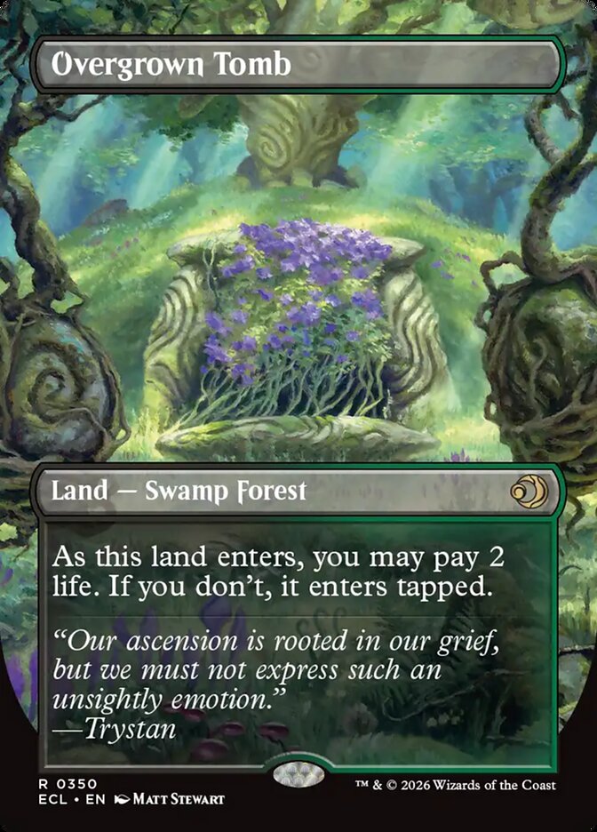 Overgrown Tomb 350/273 (Lorwyn Eclipsed)  - Borderless