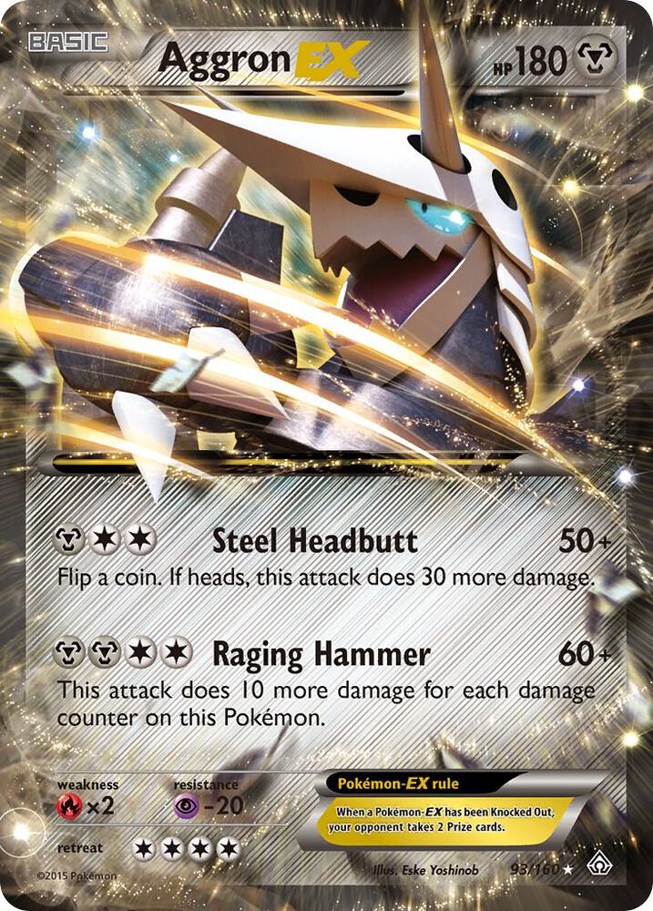 Aggron EX 93/160 (XY - Primal Clash)  - Holofoil