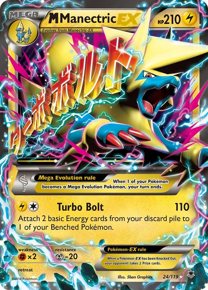 M Manectric EX 24/119 (XY - Phantom Forces)  - Holofoil