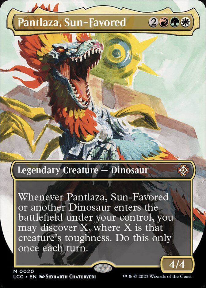 Pantlaza, Sun-Favored 20/370 (Commander: The Lost Caverns of Ixalan)  - Borderless