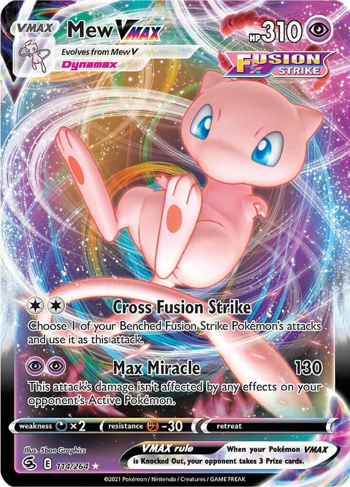 Mew VMAX 114/264 (SWSH08: Fusion Strike)  - Holofoil