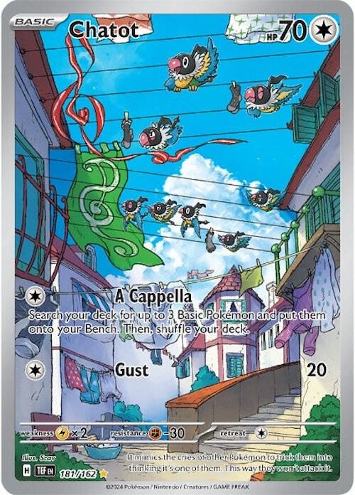 Chatot 181/162 (SV05: Temporal Forces)  - Holofoil