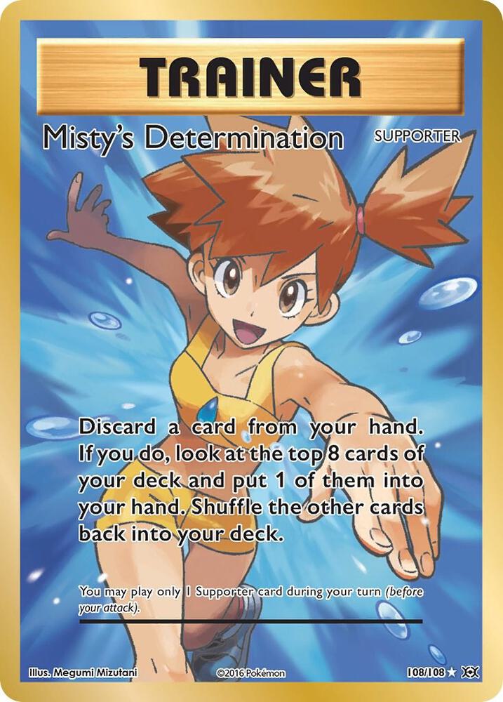 Misty's Determination 108/108 (XY - Evolutions)  - Holofoil