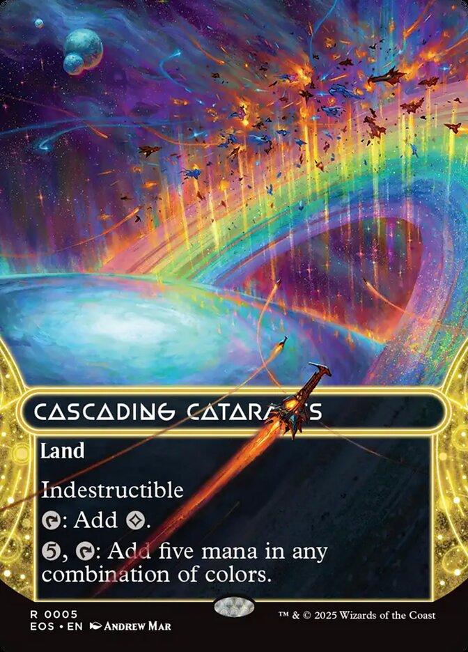 Cascading Cataracts 5 (Edge of Eternities: Stellar Sights)  - Borderless Foil