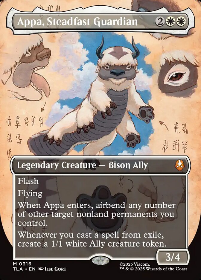 Appa, Steadfast Guardian 316 (Avatar: The Last Airbender)  - Borderless