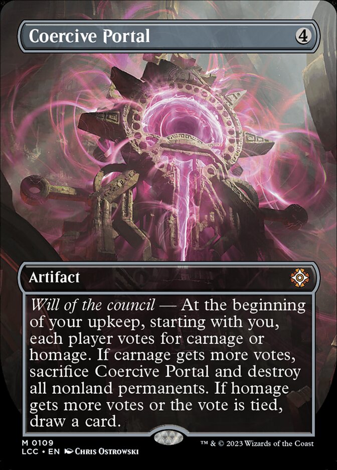 Coercive Portal 109/370 (Commander: The Lost Caverns of Ixalan)  - Borderless Foil
