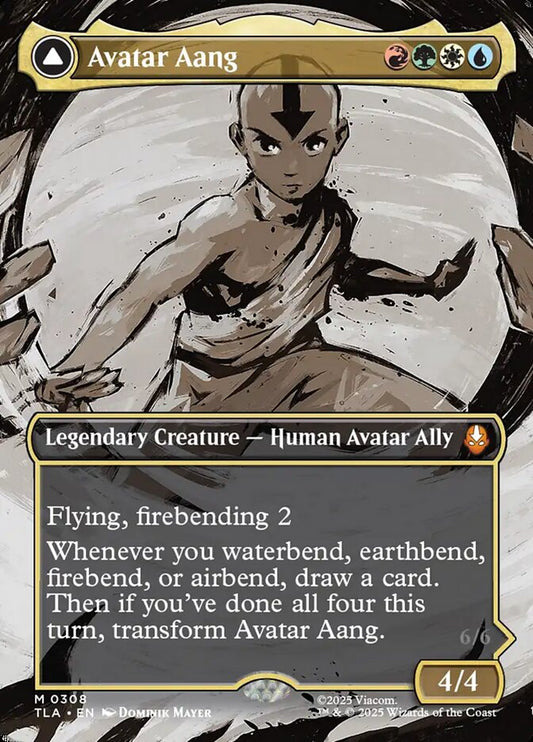 Avatar Aang // Aang, Master of Elements  308/286 (Avatar: The Last Airbender)  - Borderless Foil