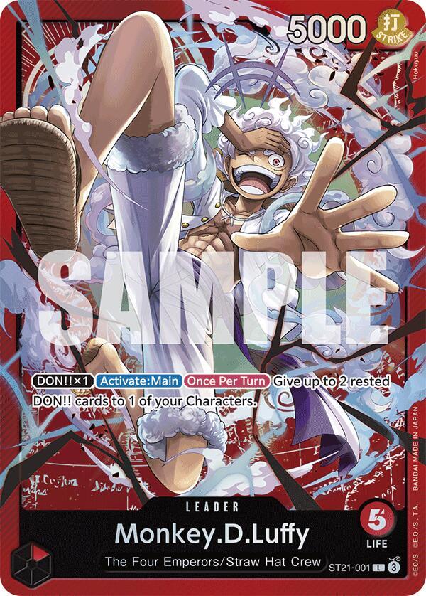Monkey.D.Luffy ST21-001 (Starter Deck EX: Gear 5) 