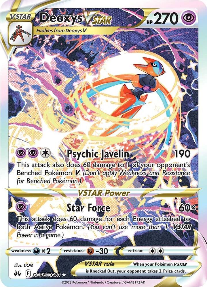 Deoxys VSTAR GG46/GG70 (Crown Zenith: Galarian Gallery)  - Holofoil