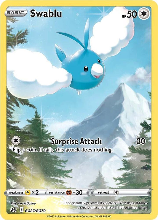 Swablu GG27/GG70 (SWSH: Crown Zenith: Galarian Gallery)  - Holofoil