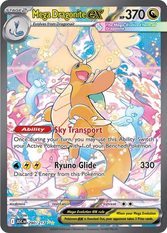 Mega Dragonite ex 290/217 (ME: Ascended Heroes)  - Holofoil