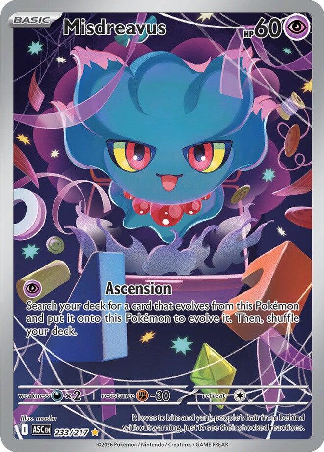 Misdreavus 233/217 (ME: Ascended Heroes)  - Holofoil