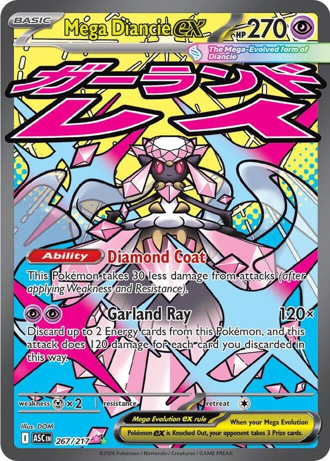 Mega Diancie ex 267/217 (ME: Ascended Heroes)  - Holofoil