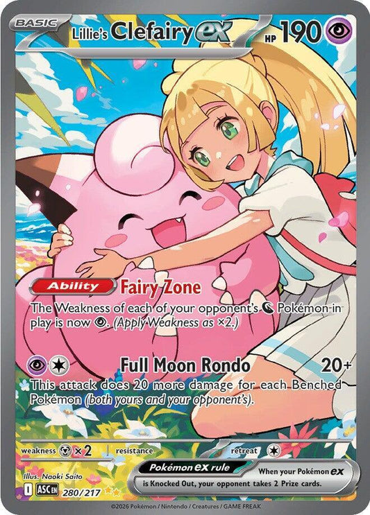 Lillie's Clefairy ex 280/217 (ME: Ascended Heroes)  - Holofoil