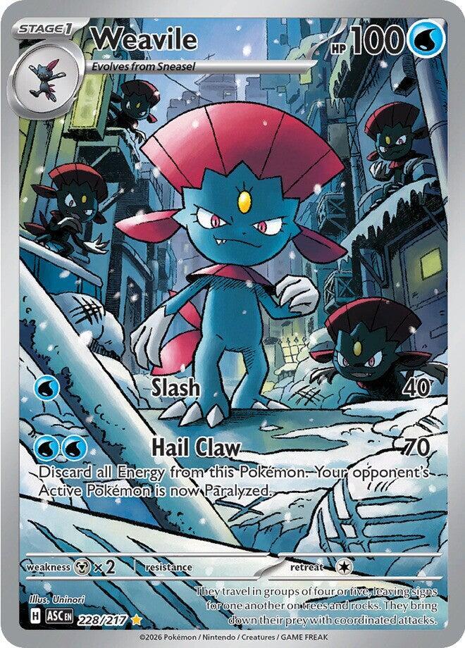 Weavile 228/217 (ME: Ascended Heroes)  - Holofoil