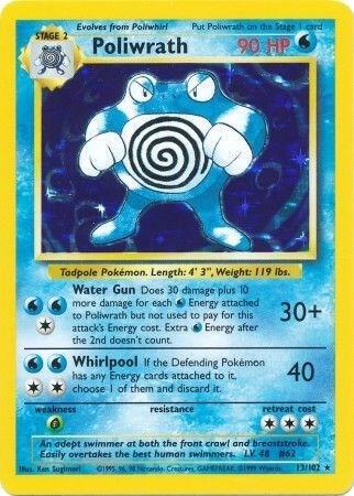 Poliwrath 013/102 (Base Set)  - Unlimited Holofoil