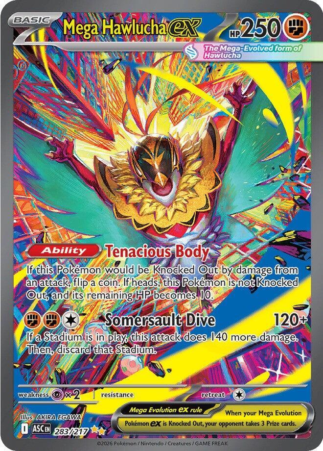 Mega Hawlucha ex 283/217 (ME: Ascended Heroes)  - Holofoil