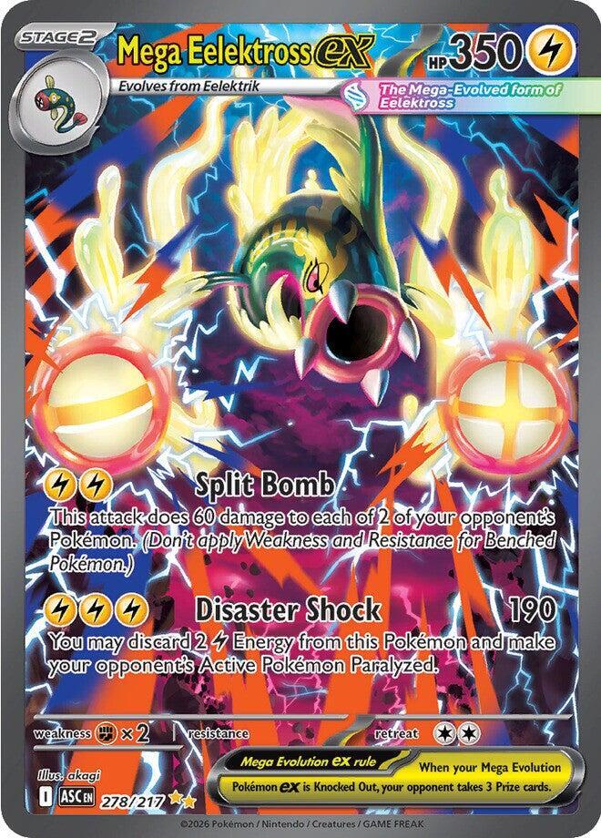 Mega Eelektross ex 278/217 (ME: Ascended Heroes)  - Holofoil