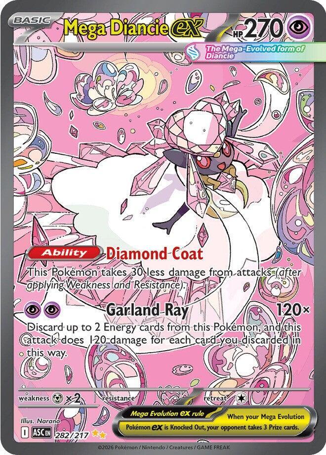 Mega Diancie ex 282/217 (ME: Ascended Heroes)  - Holofoil